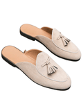 Tryess- Closed-toe Backless Casual Leather Shoes na1133