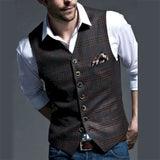 mens costumes 2024 Spring New Fashion Elegant British Style Men's Small Vest Casual Bottoming Vest Men