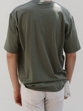 TRYESS-2024 NEW TRENDS MEN'S FASHION OUTFITS Men Cotton Solid Round Neck Tee