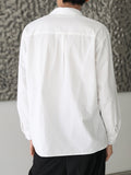 TRYESS-2024 NEW TRENDS MEN'S FASHION OUTFITS Men Cotton Solid Button Front Shirt