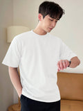 TRYESS-2024 NEW TRENDS MEN'S FASHION OUTFITS Men Solid Round Neck Tee