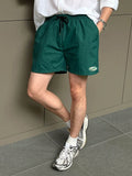 TRYESS-2024 MEN'S CASUAL OUTFITS Men Letter Patched Detail Drawstring Waist Shorts