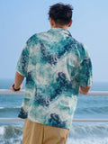 TRYESS-2024 NEW TRENDS MEN'S FASHION OUTFITS Men's Summer Beach Short Sleeve Shirt With Paisley Print