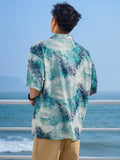 TRYESS-2024 NEW TRENDS MEN'S FASHION OUTFITS Men's Summer Beach Short Sleeve Shirt With Paisley Print