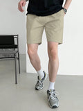 TRYESS-2024 MEN'S CASUAL OUTFITS Men's Summer Solid Color Casual Loose Khaki Shorts