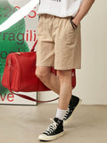 TRYESS-2024 MEN'S CASUAL OUTFITS Men Summer Solid Color Simple All-Match Shorts