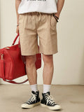 TRYESS-2024 MEN'S CASUAL OUTFITS Men Summer Solid Color Simple All-Match Shorts