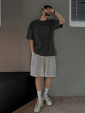 TRYESS-2024 MEN'S CASUAL OUTFITS Men's Loose Fit Solid Color Shorts With Pockets, Summer