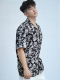 TRYESS-2024 NEW TRENDS MEN'S FASHION OUTFITS Men's Loose Fit Short-Sleeved Floral Print Casual Shirt For Summer Vacation