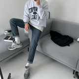 Tryesstore-Fall Fashion Classy Outfits Men Fall Outfits - No. 4006 ROUND NECK EMBROIDERED LETTER SWEATER