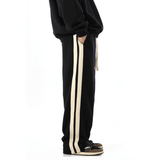 Tryess-TRY No. 9725 BLACK STRIPED PANTS