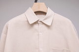 Tryess- TRY3505 DARK CREAM CORDUROY COLLAR SHIRT