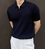 Tryess- TRY9792 VERTICAL KNIT POLO SHORT SLEEVE