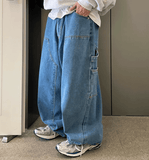 Tryess-TRY No. 11180 BAGGY DENIM JEANS