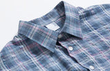 Tryess- TRY4405 BLUE PLAID COLLAR SHIRT