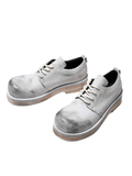 Tryess- Gray and white Derby shoes na1193