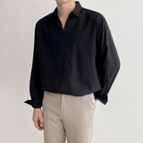 Tryess-TRY No. 2564 V-NECK COLLAR SHITryess-TRY