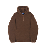 Tryess-TRY No. 3348 HALF ZIP-UP FLEECE HOODIE