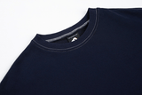 Tryess-TRY No. 3176 NAVY BLUE CREWNECK SWEATER