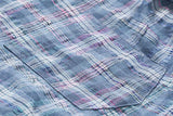 Tryess- TRY4405 BLUE PLAID COLLAR SHIRT