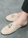 Tryess- Closed-toe Backless Casual Leather Shoes na1133