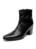 Tryess- 70mm Heel Korean Boots