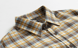 Tryess- TRY4379 YELLOW PLAID COLLAR SHIRT