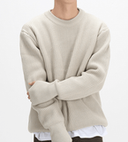 Tryess-TRY No. 3407 KNITTED ROUND NECK SWEATER