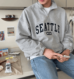 Tryess-TRY No. 4308 HALF ZIP-UP SEATTLE TUTryess-TRYLENECK SWEATER