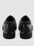 Tryess- black casual leather shoes na883