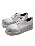 Tryess- Gray and white Derby shoes na1193