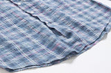 Tryess- TRY4405 BLUE PLAID COLLAR SHIRT