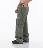 Tryess-TRY No. 9582 CARGO DENIM PANTS