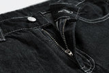 TRYESS- TRY4290 NAVY BLUE STRAIGHT WIDE JEANS