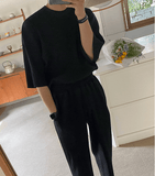 Tryesstore-Streetwear Men Outfits Tomboy Fits - TRY1513 PLEATED SHIRT AND SWEATPANTS SET