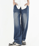 TRYESS- TRY9528 WASHED STRAIGHT DENIM JEANS