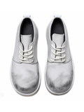 Tryess- Gray and white Derby shoes na1193