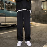 Tryess-TRY No. 2551 WIDE STRAIGHT SWEATPANTS