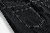 TRYESS- TRY4290 NAVY BLUE STRAIGHT WIDE JEANS