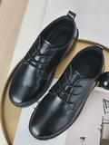 Tryess- Black lace-up shoes na99