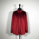 Tryess-TRY No. 2521 VELVET BUTTON UP COLLAR SHITryess-TRY