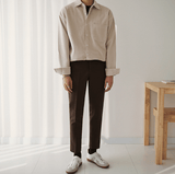 Tryess-TRY No. 3505 DARK CREAM CORDUROY COLLAR SHITryess-TRY