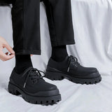 Tryess- Amsa Matt Black Bumper Shoes