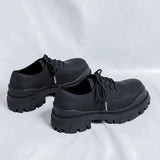 Tryess- Amsa Matt Black Bumper Shoes