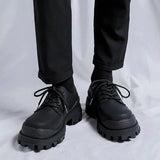 Tryess- Amsa Matt Black Bumper Shoes