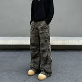 Tryess- Baggy Camo Cargo Pants