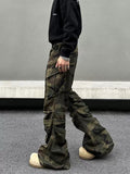 Tryess- Baggy Pockets Cargo Pants