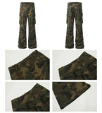 Tryess- Baggy Pockets Cargo Pants