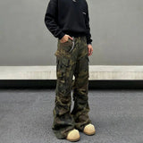 Tryess- Baggy Pockets Cargo Pants