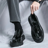 Tryess- Beon Flatform Patent Tassel Loafers